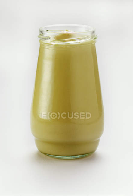 Jar of Mayonnaise, close-up — Stock Photo