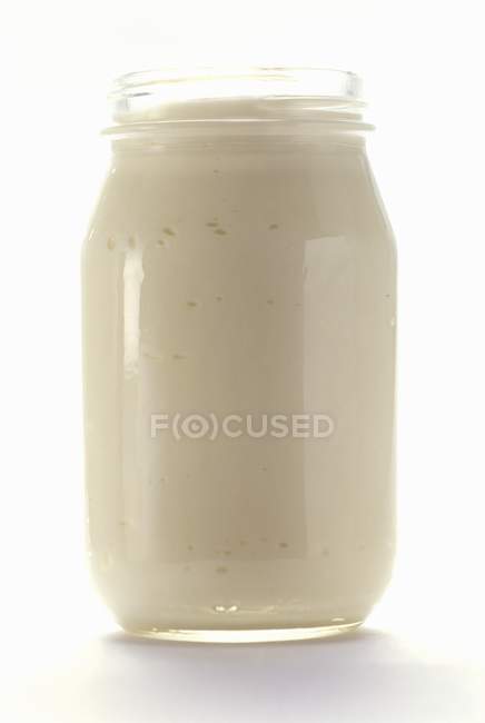 Jar de Maionese, close-up — Fotografia de Stock
