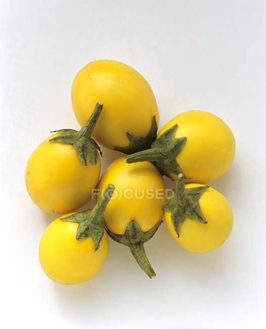 Frische gelbe Auberginen — Stockfoto