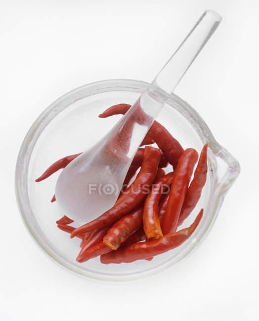 Красный тайский острый перец — стоковое фото