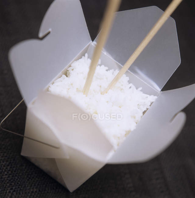 Gekochter weißer Reis — Stockfoto