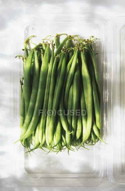 Frijoles verdes de ramera frescos - foto de stock