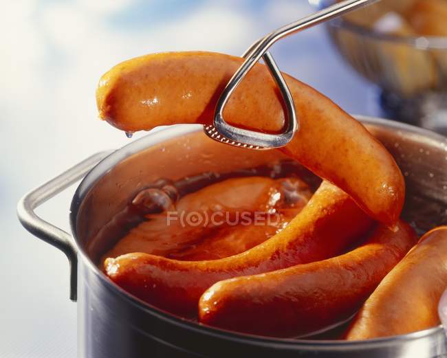 Saucisses à la viande bouillie — Photo de stock