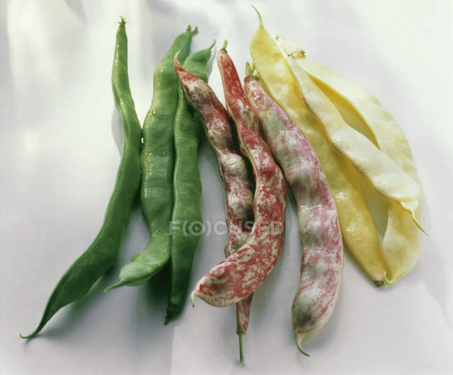 Green with Cranberry and Wax beans — Stock Photo