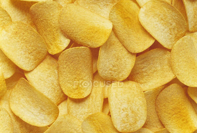 Fried potato chips — Stock Photo