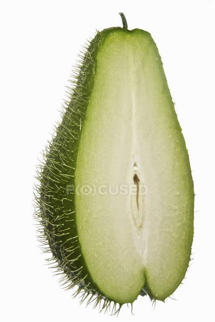 Prickly chayote on white background — Stock Photo