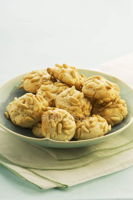 Italian pine nut biscuits — Stock Photo