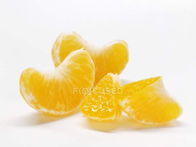 Fresh Mandarin segments — Stock Photo