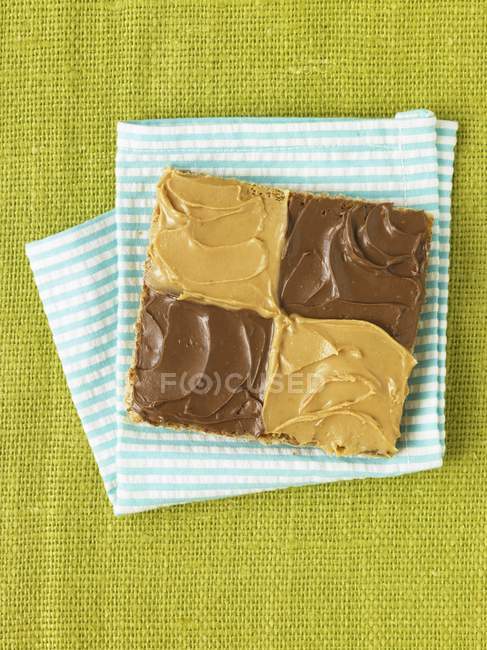 Piece of Bread with Butter — Stock Photo