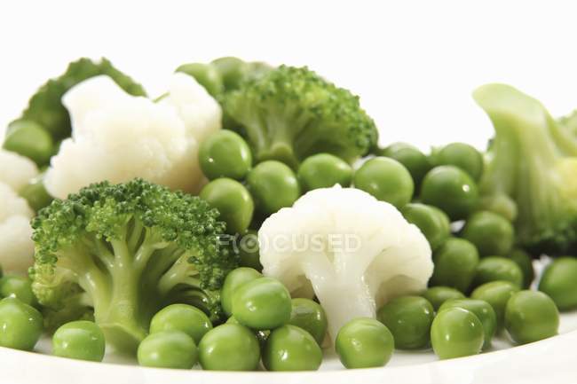 Verduras mixtas con brócoli - foto de stock