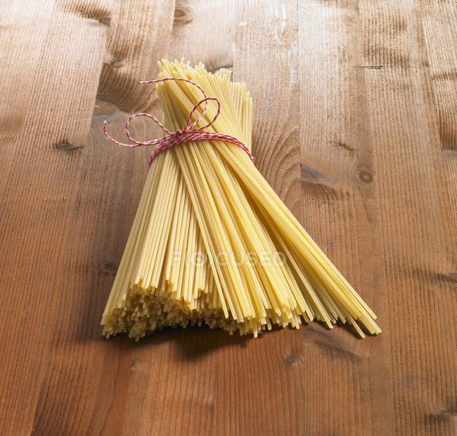 Lot de spaghettis séchés — Photo de stock