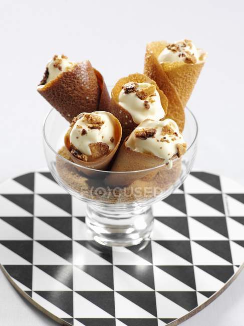 Ice cream in cones — Stock Photo
