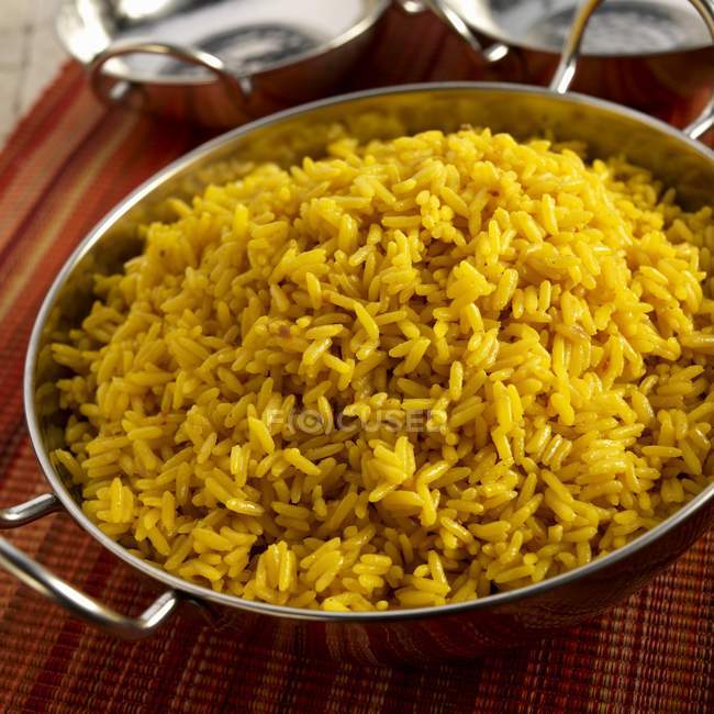 Gekochter gelber Reis — Stockfoto