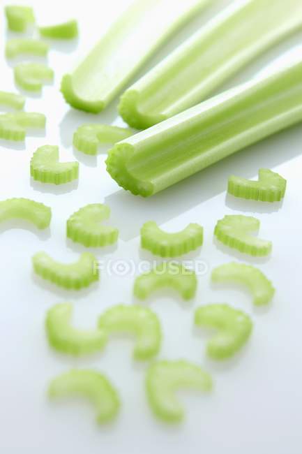 Fresh sliced Celery — Stock Photo