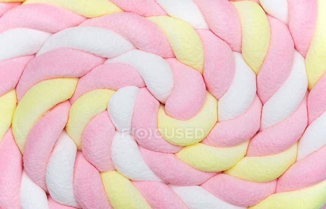 Colored Rolled marshmallow — Stock Photo