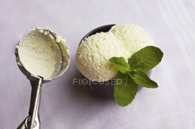 М'ята перцева морозива — стокове фото