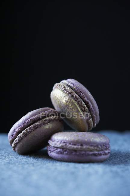 Delicias dulces francesas, macarrones - foto de stock