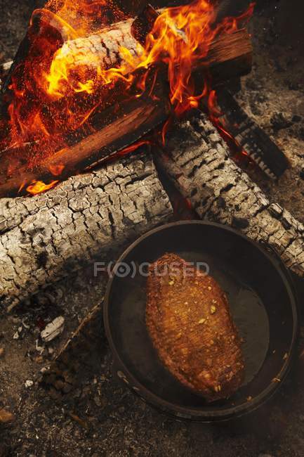 Lamb Rubbed with Spices — Stock Photo