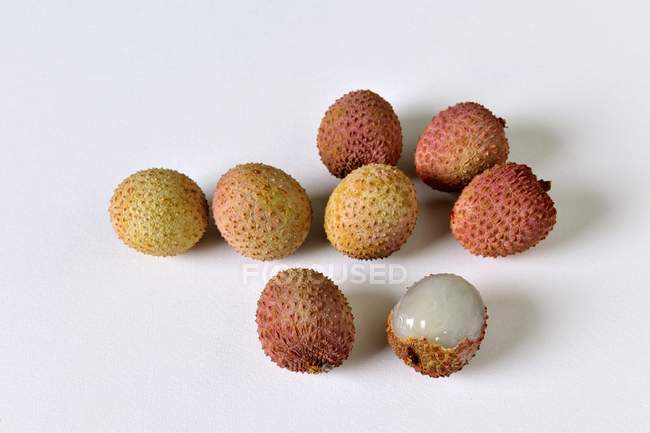 Fresh ripe Lychees — Stock Photo