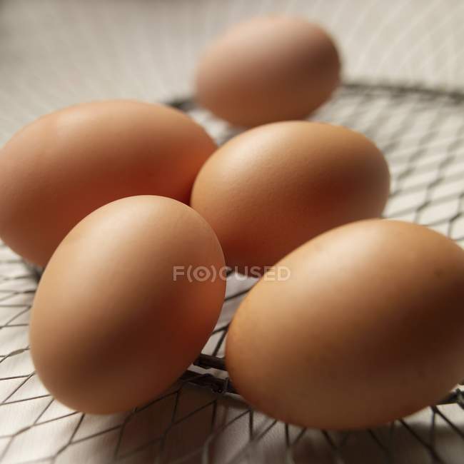 Uova fresche marroni — Foto stock