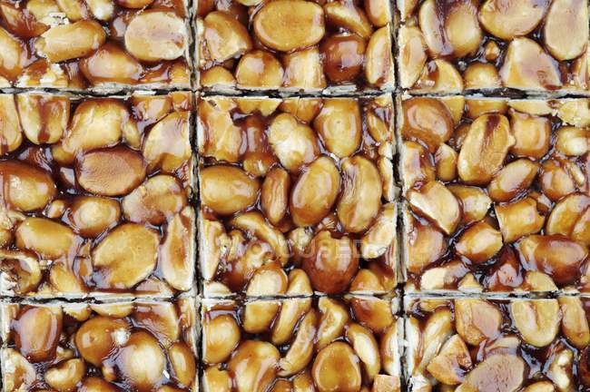 Homemade peanut bar — Stock Photo