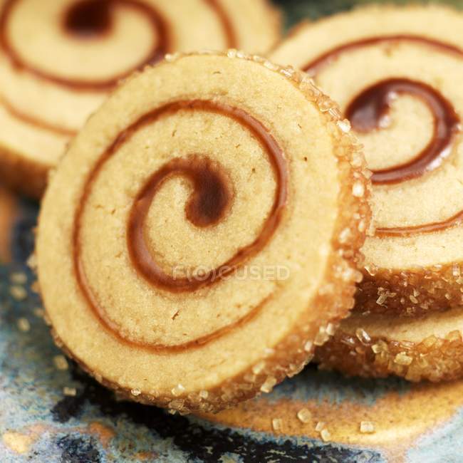 Maple Pinwheel Cookies — Stock Photo
