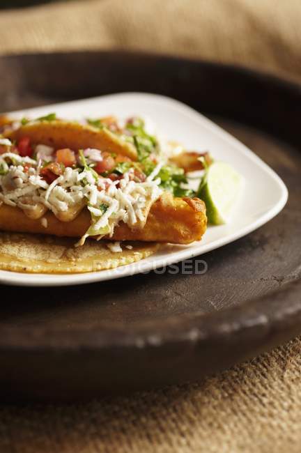 Tilapia Taco fritta — Foto stock