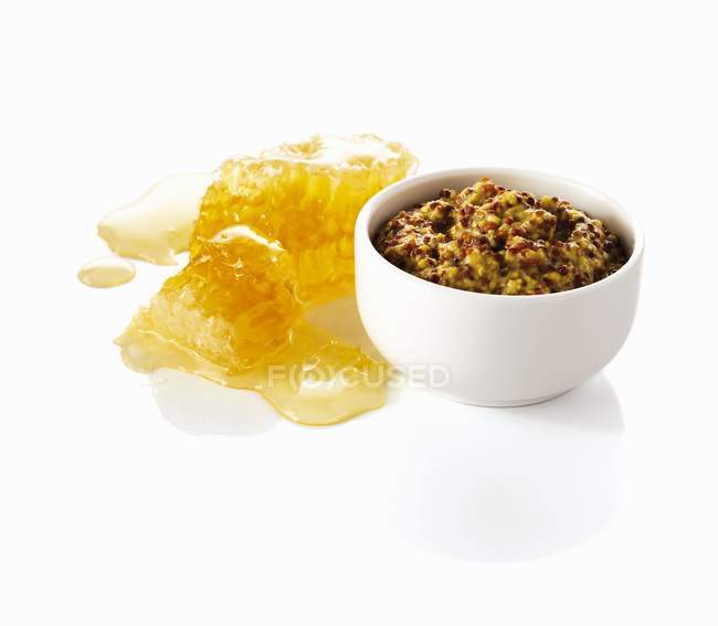 Pente de mostarda e mel — Fotografia de Stock
