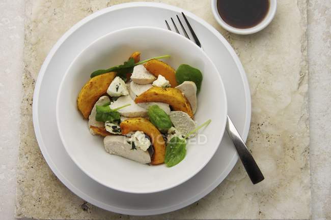 Salada com abóbora — Fotografia de Stock