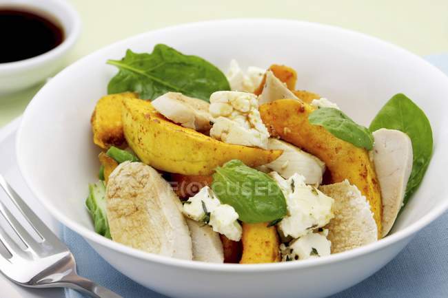 Salad with butternut squash — Stock Photo