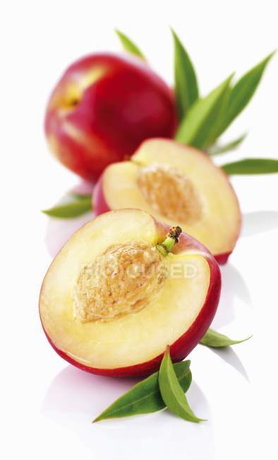 Fresh and ripe Nectarines — Stock Photo
