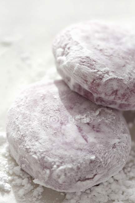 Red mochi cakes — Stock Photo