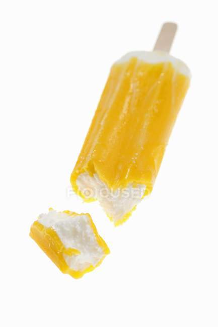 Orange vanilla ice cream — Stock Photo