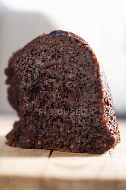 Chocolate walnut cake — Stock Photo