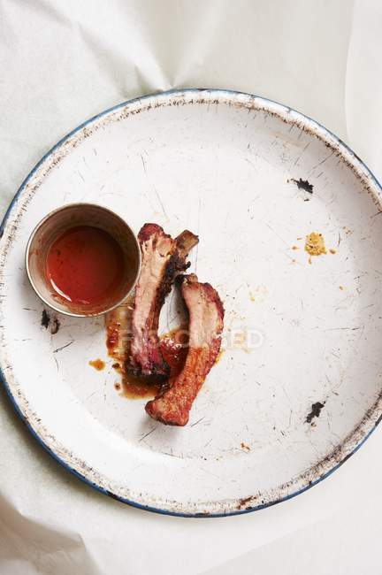 Côtes de porc barbecue — Photo de stock