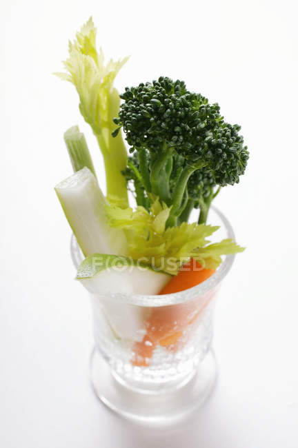 Sellerie mit Brokkoli und Karotten — Stockfoto