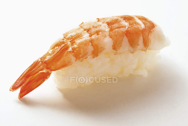 Nigiri Sushi con camarones - foto de stock