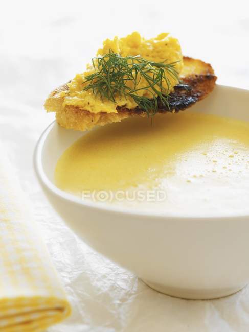 Carrots and pumpkin soup — Stock Photo