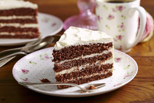 Morceau de gâteau rouge Denver — Photo de stock