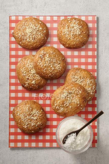 Nut and coconut biscuits — Stock Photo