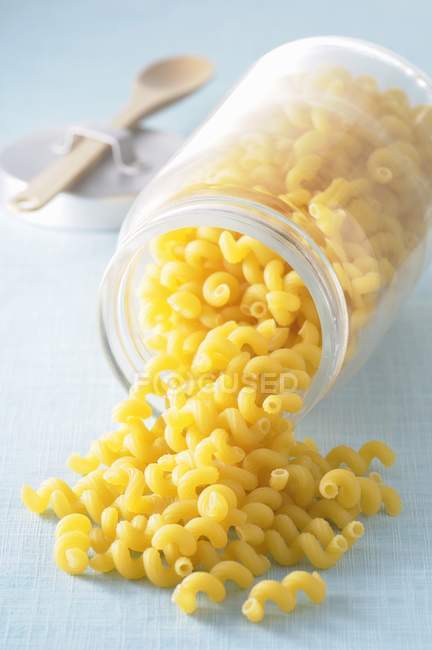 Dried cellentani pasta — Stock Photo