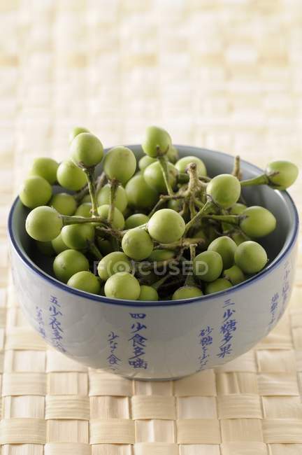 Green Thai aubergines — Stock Photo