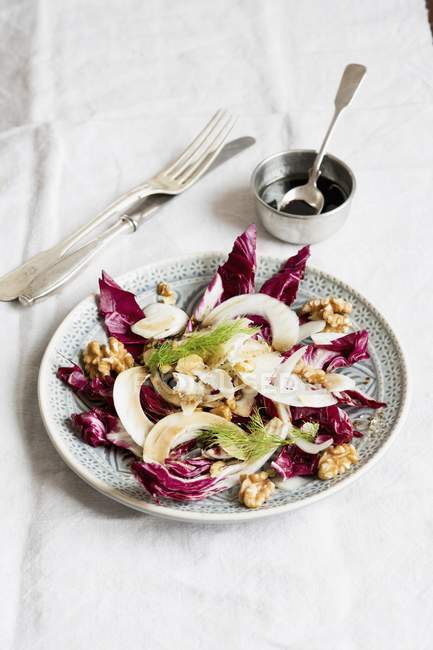 Salade de radicchio et fenouil — Photo de stock