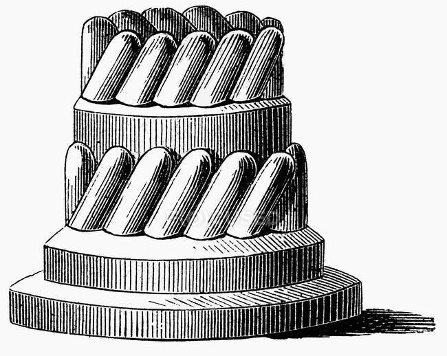 Baking tin for ring cake — Stock Photo