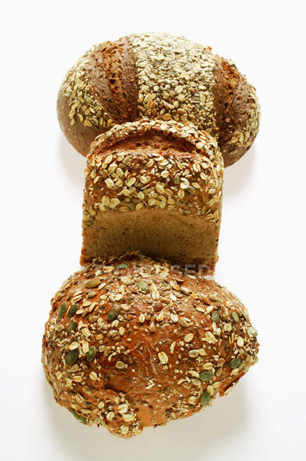 Wholemeal bread loaves — Stock Photo