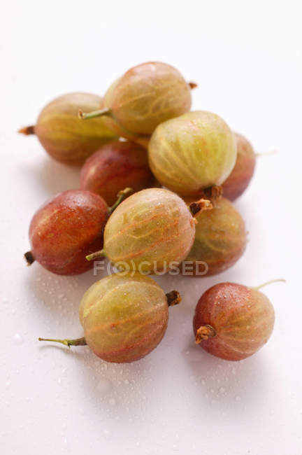 Fresh and ripe gooseberries — Stock Photo