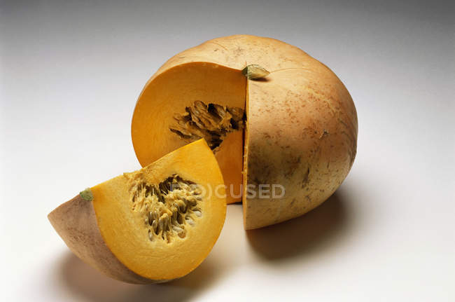 Sliced fresh pumpkin — Stock Photo