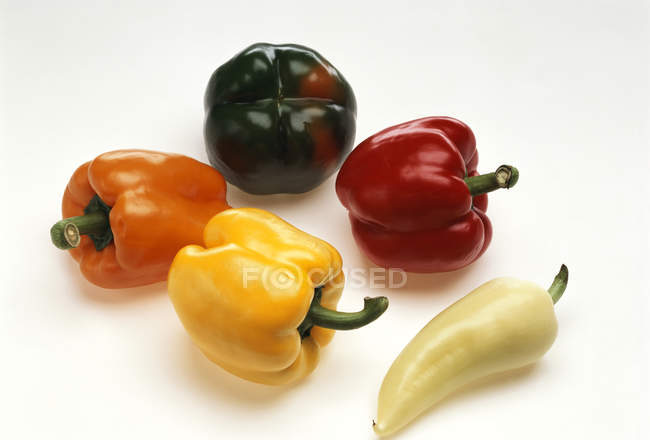 Bell and pointed peppers — Stock Photo