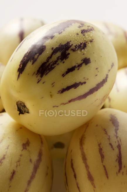 Meloni di pepino freschi — Foto stock