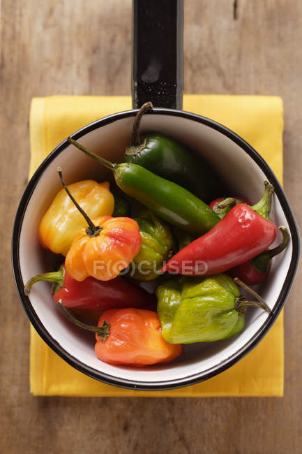 Chiles coloridos - foto de stock